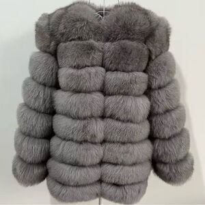 Gray Fur Coat